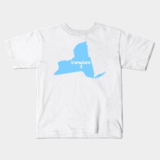 New York Transplant NY NYC Blue Kids T-Shirt